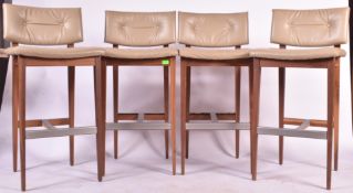 BRITISH MODERN DESIGN - CONTEMPORARY BUTTON BACK BAR STOOLS