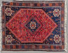 VINTAGE 20TH CENTURY PERSIAN ISLAMIC SHIRAZ FLOOR RUG
