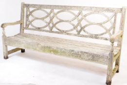 CONTEMPORARY TEAK GARDEN BENCH