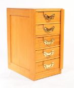 MID CENTURY OAK FILING CABINET