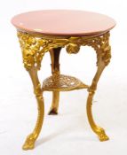 VICTORIAN PAINTED CAST IRON PUB TABLE