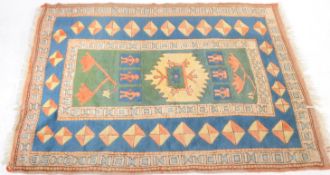 VINTAGE 20TH CENTURY TURKMAN CARPET FLOOR RUG