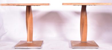 BRITISH MODERN DESIGN - PAIR OF CONTEMPORARY TABLES