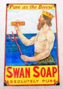 SWAN SOAP - HAND PAINTED ADVERTISING BOARD