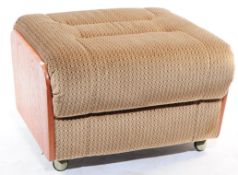 BRITISH MODERN DESIGN - RETRO MID CENTURY FOOTSTOOL OTTOMAN
