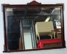 19TH CENTURY VICTORIAN AESTHETIC MOVEMENT OVERMANTEL MIRROR