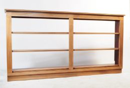 VICTORIAN REVIVAL OAK OPEN WINDOW BOOKCASE