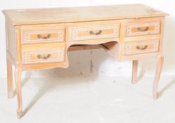 OLYMPUS - VINTAGE 20TH CENTURY STIPPED OAK DRESSING TABLE