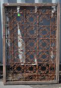EARLY 20TH CENTURY MOROCCAN IRON WINDOW SHUTTER