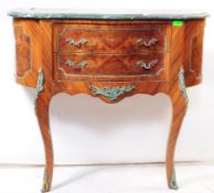 19TH CENTURY FRENCH NAPOLEON STYLE MARBLE CONSOLE TABLE