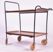 BRITISH MODERN DESIGN - VINTAGE BENTWOOD TWO TIER TROLLEY