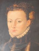 19TH CENTURY PRINT CANVAS PORTRAIT