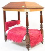 EARLY 20TH CENTURY APPRENTICE PIECE FOUR POSTER BED