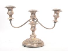 EARLY 20TH CENTURY 1920S SILVER PLATE FRENCH CANDELABRA