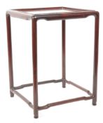 EARLY 20TH CENTURY CHINESE HARDWOOD TABLE TOP VASE STAND