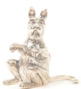 VINTAGE 20TH CENTURY SILVER KANGAROO PIN CUSHION