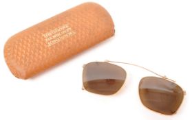 THEODORE HAMBLIN LTD - EARLY 20TH CENTURY CLIP ON SUNGLASSES