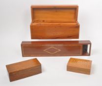 VINTAGE 20TH CENTURY INLAID PERISCOPE W/ JEWELLERY BOXES