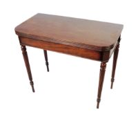 19TH CENTURY GEORGE III FOLDING TEA TABLE