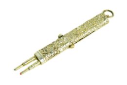 VICTORIAN SILVER PLATED DUAL PROPELLING PENCIL