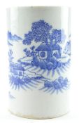 REPUBLIC PERIOD BLUE AND WHITE BRUSH HOLDER 民国青花笔筒/香筒