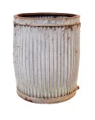 VINTAGE CORRUGATED STEEL PLANTER