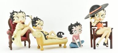 BETTY BOOP - FOUR VINTAGE RESIN FIGURINES