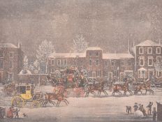GEORGE HUNT & JAMES POLLARD - APPROACH TO CHRISTMAS ENGRAVING
