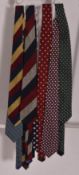 GIEVES & HAWKES, LONDON - EIGHT VINTAGE MEN'S TIES