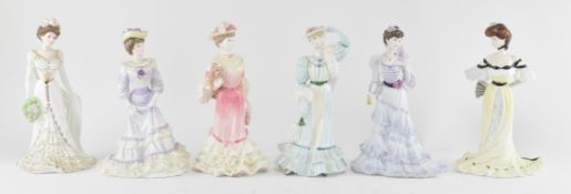 COALPORT - GOLDEN AGE - COLLECTION OF SIX PORCELAIN FIGURINES