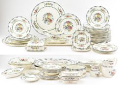 SPODE - AVONDALE - LARGE 127 PIECE PART DINNER & TEA SERVICE