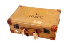 VINTAGE 20TH CENTURY TRAVELLING SUITCASE - RAF INTEREST