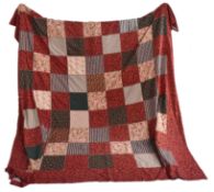 VINTAGE MID CENTURY PATCHWORK QUILT