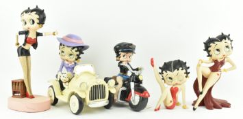 BETTY BOOP - COLLECTION OF FIVE VINTAGE RESIN FIGURINES