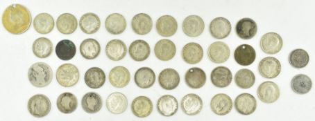 COLLECTION OF 19TH & EARLY 20TH CENTURY UK SILVER COINAGE