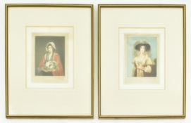 E. M. HESTER - PAIR OF VICTORIAN ORIGINAL ENGRAVED MEZZOTINTS