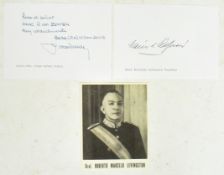 ARGENTINIAN PRESIDENTS - COLLECTION OF AUTOGRAPHS