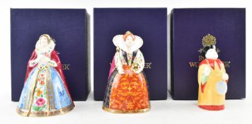 ROYAL WORCESTER - 3 CONNOISSEUR COLLECTION CANDLE SNUFFERS