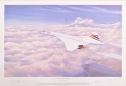 STEPHEN BROWN - CONCORDE - SECOND TO NONE - SIGNED LIM. ED. PRINT