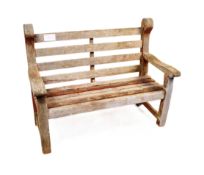 20TH CENTURY TWO-SEATER GARDEN BENCH