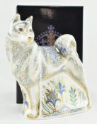 ROYAL CROWN DERBY - HUSKY PAPERWEIGHT IN ORIG. BOX