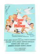 CARRY ON MATRON (1972) - DUAL AUTOGRAPHED MINI-POSTER