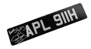 ONLY FOOLS & HORSES - APL 911H - DAVID JASON SIGNED NUMBER PLATE