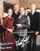 POIROT - AGATHA CHRISTIE - FULL CAST SIGNED 8X10