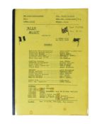 'ALLO 'ALLO! (BBC SITCOM) - ORIGINAL SERIES THREE CAMERA SCRIPT
