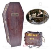 'ALLO 'ALLO (BBC SITCOM) - SCREEN USED 'ROGER' EXPLODING COFFIN PROP