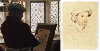 WOLF HALL (2024) - PRODUCTION MADE PROP PAINTING ARTWORK