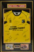 ONLY FOOLS & HORSES - CAST SIGNED FOOTBALL SHIRT - INC DAVID JASON