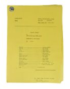 FAWLTY TOWERS (BBC SITCOM) - ORIGINAL PRODUCTION SCRIPT