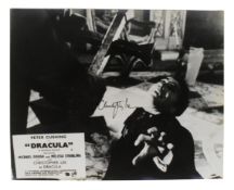 DRACULA (1958) - SIR CHRISTOPHER LEE - ORIGINAL SIGNED LOBBY CARD